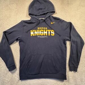 Marian University Knights Nike Club Fleece Hoodie Mens Sweatshirt College Medium